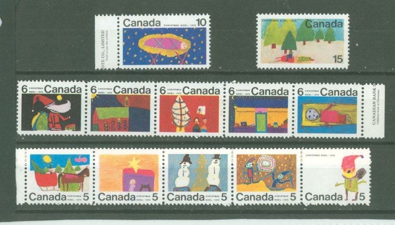 Canada #519-30 Unused Single (Complete Set)