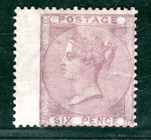 GB QV Stamp SG.70 6d Pale Lilac (1856) Mint VLMM Cat £1,350 {samwells}GRED31