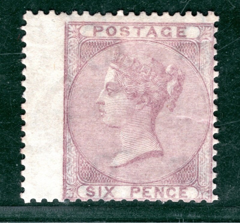 GB QV Stamp SG.70 6d Pale Lilac (1856) Mint VLMM Cat £1,350 {samwells}GRED31