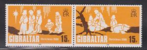 GIBRALTAR Scott # 398a Mint Never Hinged - Christmas Issue 1980