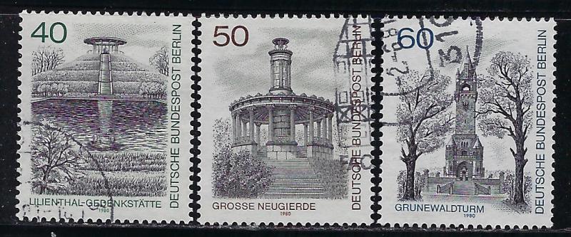 Germany Berlin Scott # 9N457 - 9N459, used