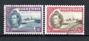 Gold Coast 1940 2s and 5s perf 11 1/2 x 12 SG 130a-31a FU CDS