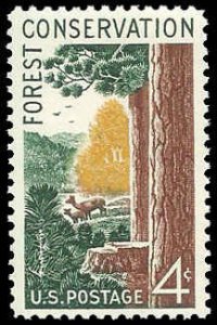 PCBstamps   US #1122 4c Forest Conservation, MNH, (6)