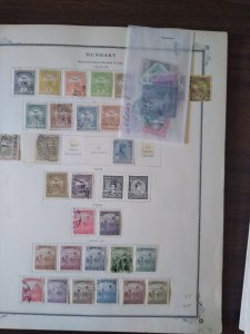 collection on pages Hungary 1913-33 CV $50