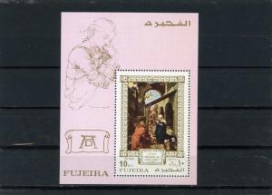 FUJEIRA 1971 PAINTINGS BY DURER S/S MNH