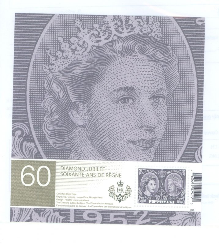 Canada #2540a  Souvenir Sheet (Royalty)