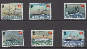 Isle of Man 1980 Mailboats Mint Set ,  U/Mint