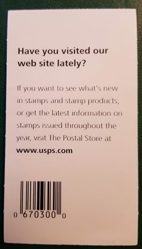 US SCOTT  BK293 BOOKLET