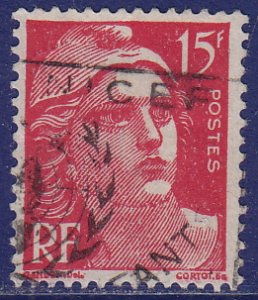 France - 1949 - Scott #602 - used - Marianne