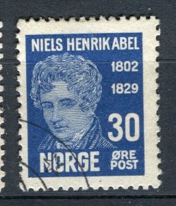 NORWAY; 1929 early Abel issue fine used 30ore. value