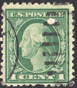 SC#498 1¢ Washington Single (1917) Used/Fault