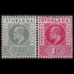 ST.HELENA 1902 - Scott# 48-9 King EVII Set of 2 LH