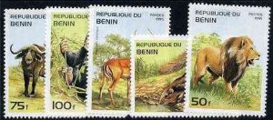 BENIN - 1995 - Mammals - Perf 5v Set - Mint Never Hinged