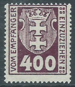 Danzig, Sc #J18, 400pf MH