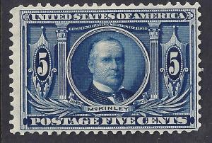  U.S. 323-327 Mint FVF SCV$325.00 (323/27-7) 