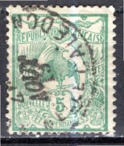 New Caledonia; 1905: Sc. # 91: Used Single Stamp