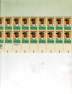 Jackie Robinson Baseball 20c US Postage Plate Strip of 20 #2016 VF MNH