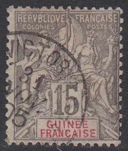 French Guinea 8 Used CV $87.50