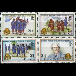 BELIZE 1987 - Scott# 873-5 Girl Guides Set of 3 NH