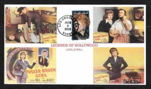 United States 3523 Lucille Ball Legends of Hollywood BGC Cachet FDC (LB1)