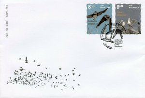 Croatia 2019 FDC Birds Europa Gulls Sand Martin 2v Set Cover Stamps