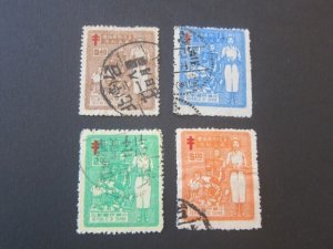 Taiwan 1953 Sc 1073-76 set FU