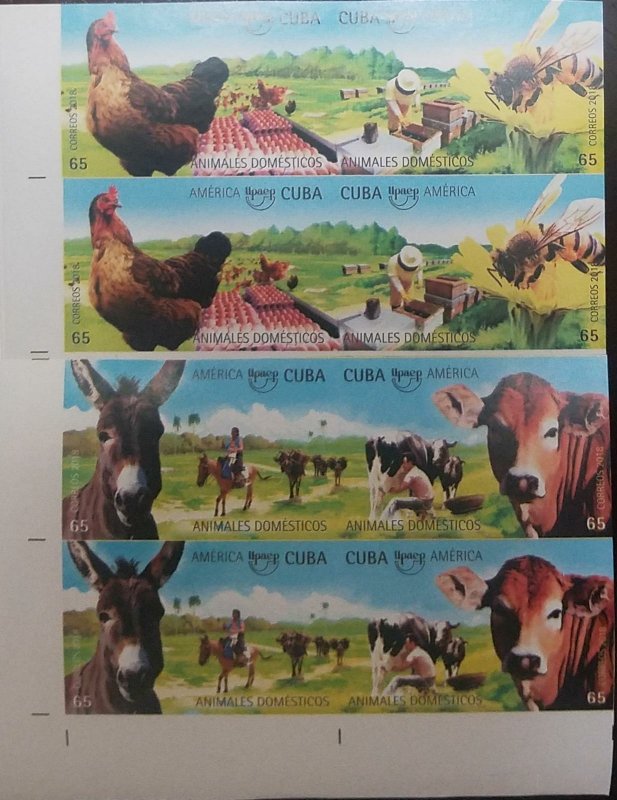 O) 2018 CUBA - CARIBBEAN, IMPERFORATED, AMERICA UPAEP, RURAL LANDSCAPE -BEE