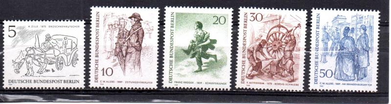 Germany - Berlin 9N267-9N268,9N270,9N272,9N274 MNH