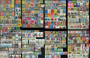 350+ NETHERLANDS Semi Postal Stamp Collection EUROPE Used