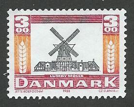 Denmark Scott 961  Mint  Cz Slania, windmill