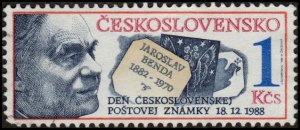 Czechoslovakia 2724 - Used - 1k Jaroslav Benda (1988) +