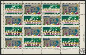 Canada 857-8 BR sheet in envelope MNH Music, Composer O Canada