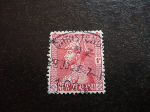 Stamps - New Zealand - Scott# 184 - Used Part Set of 1 Stamp