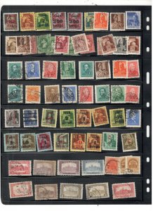 HUNGARY COLLECTION ON STOCK SHEET MINT/USED