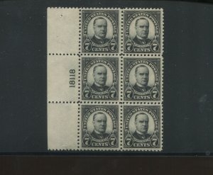 United States Postage Stamp #559 Mint VF Plate Block No. 18118