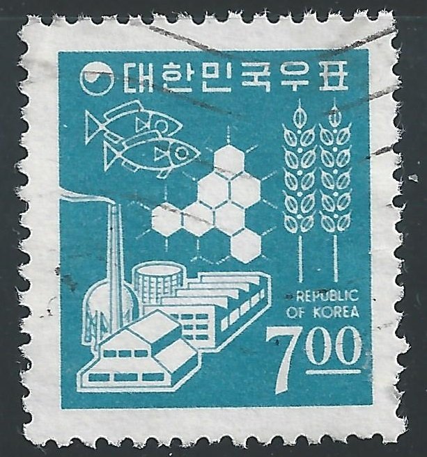 Korea #522 7w Symbols of Thrift & Development