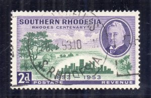 Southern Rhodesia 1953 Early Issue Fine Used 2d. NW-199742 