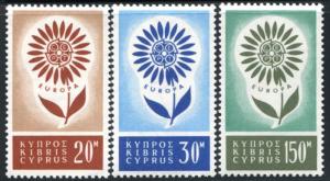 CYPRUS 244-46 MINT NH 1964 EUROPA