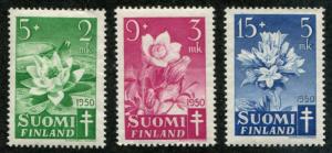 Finland SC# B101-3 Prevention of Tuberculosis  set  1/3 scv MNH