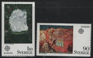 SWEDEN, 1117-1118,  HINGED, 1975, Inferno