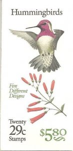 US BK201 - HUMMINGBIRDS - TWENTY .29 CENT STAMPS MNH