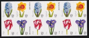 US 2004 3900-03 37c Spring Flowers Mint Stamp Booklet NH