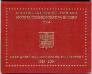 2004 Vatican City - 75 Vatican State Foundation, 2 euros in folder - FDC