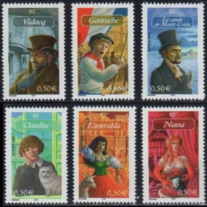 Scott #2971-6 French Literature MNH