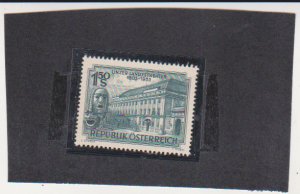 Austria 1953 MNH # Mich 988 Scott # 589 State Theater Linz, and Masks