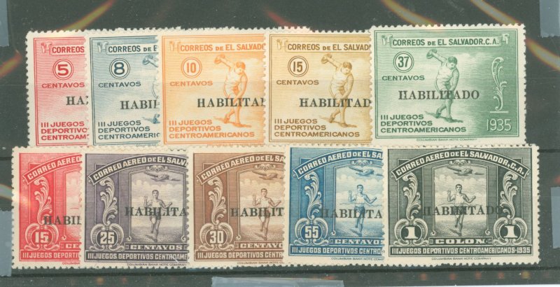 Salvador, El #543-7/C41-5  Single (Complete Set)