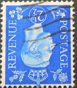 Great Britain 1940 GVI 2½d inverted watermark SG 466Wi used