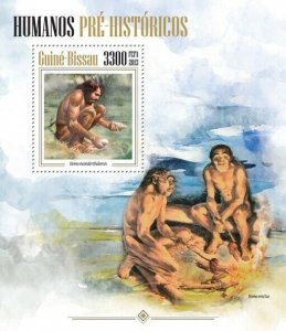 GUINEA BISSAU 2013 MNH. PREHISTORIC HUMANS   |  Michel Code: 6857 / Bl.1204