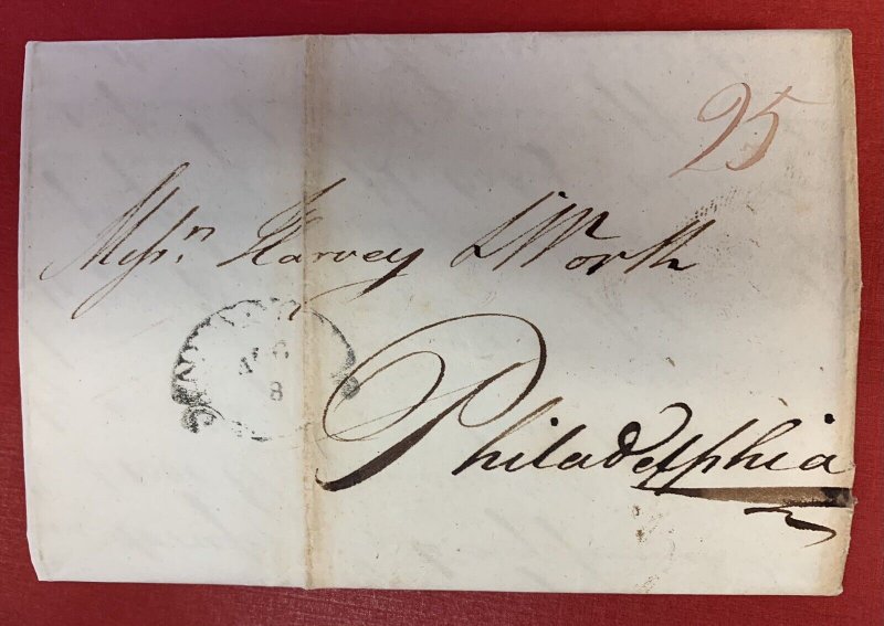 Great Britain, 1799, Stampless Cover/Folded Letter,  Birmingham to Philadelphia 