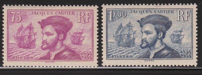 France 296 - 297 VF-LH-OG scott cv $ 78 ! see pic !